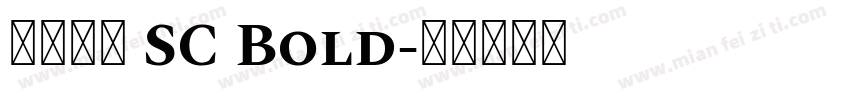 星漢等幅 SC Bold字体转换